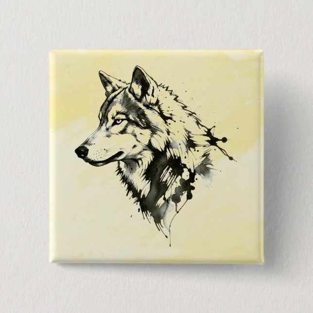 Wolf Button (Front)