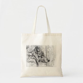 Wolf By Schukina Tote Bag by AnimalsBeauty at Zazzle
