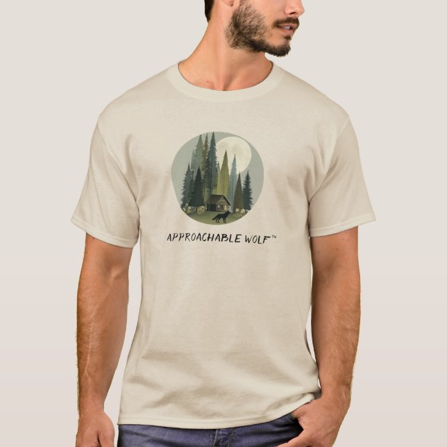 Wolf  Cabin  : Approachable Wolf Tee (Front)