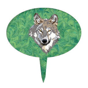 wolf cake topper