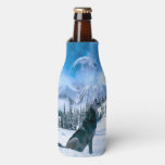 Wolf Call Bottle Cooler at Zazzle