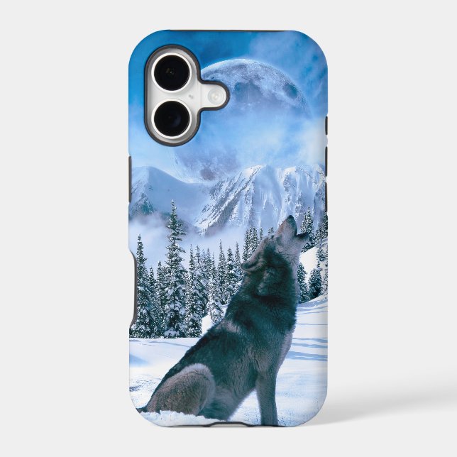Wolf Call Iphone Case (Back)