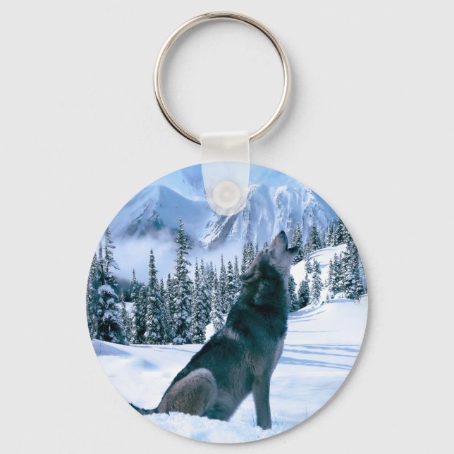 Wolf Call Keychain (Front)