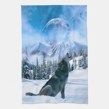Wolf Call Towel by CaptainScratch at Zazzle
