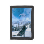 Wolf Call Tri-fold Wallet at Zazzle