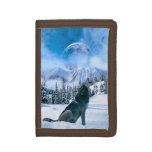 Wolf Call Trifold Wallet at Zazzle