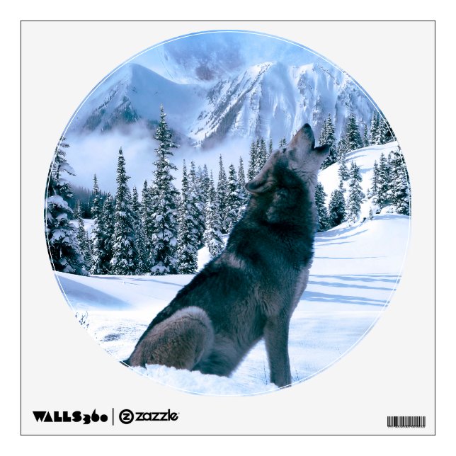 Wolf Call Wall Sticker (Front)