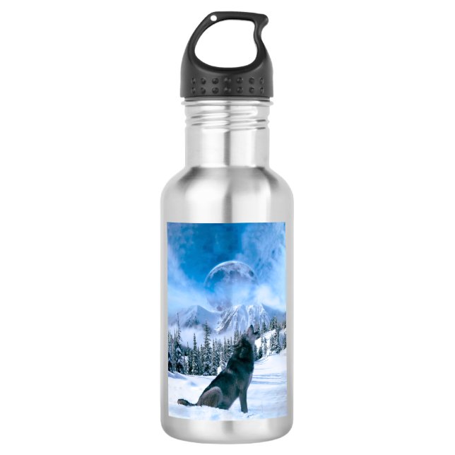 Wolf Call Water Bottle (Front)