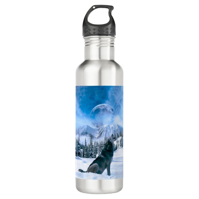 Wolf Call Water Bottle (Front)