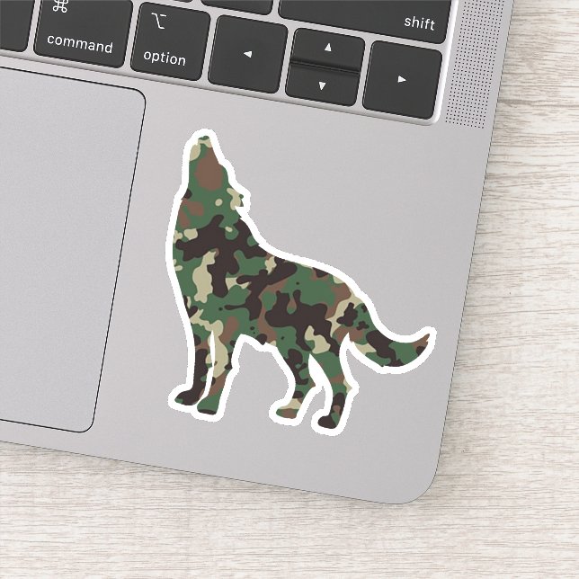 Wolf Camo  Sticker (Detail)