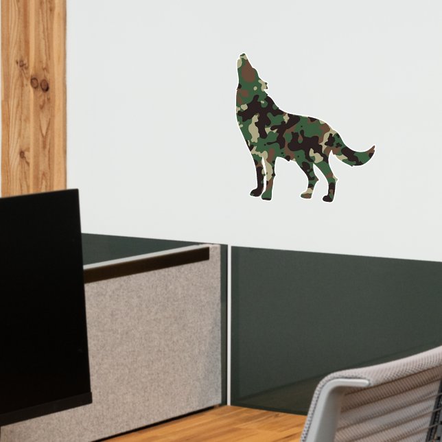 Wolf Camo  Wall Decal (Office 2)