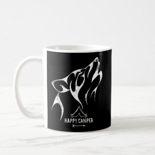 Wolf Camper Happy Camping In The Nature Coffee Mug