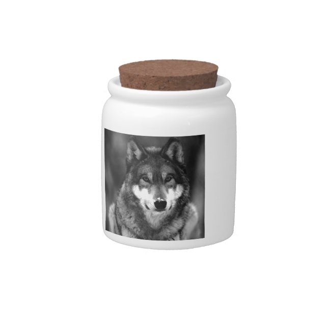 Wolf Candy Jar (Front)