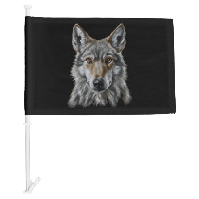Wolf Car Flag (Front)