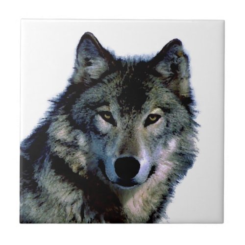 Wolf Ceramic Tile