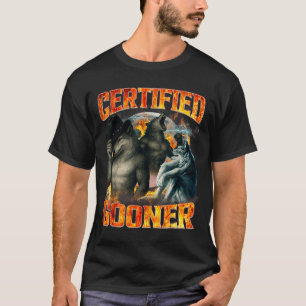Wolf Certified Gooner Funny Bootleg Meme Dad Papa T-Shirt