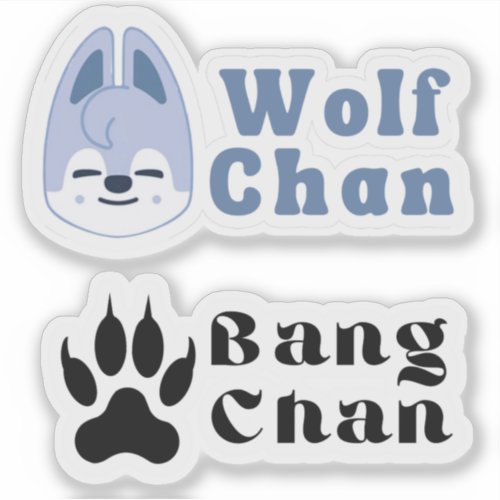 Wolf Chan die cut decal stickers