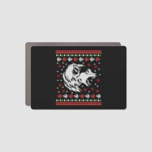 Wolf Christmas  Car Magnet