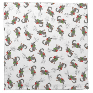 Wolf Christmas Funny Cute Kids Cloth Napkin