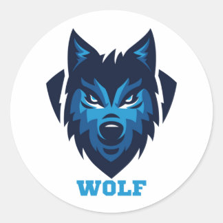 Wolf Classic Round Sticker