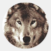 Vinyl Decal Sticker ebn1036 Wolf Dog Head Multiple Color & Sizes 