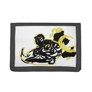 Wolf  cloud moon  tri-fold wallet