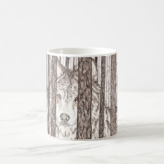 Wolf Coffe Mug Isolation