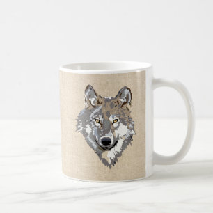 wolf coffee mug