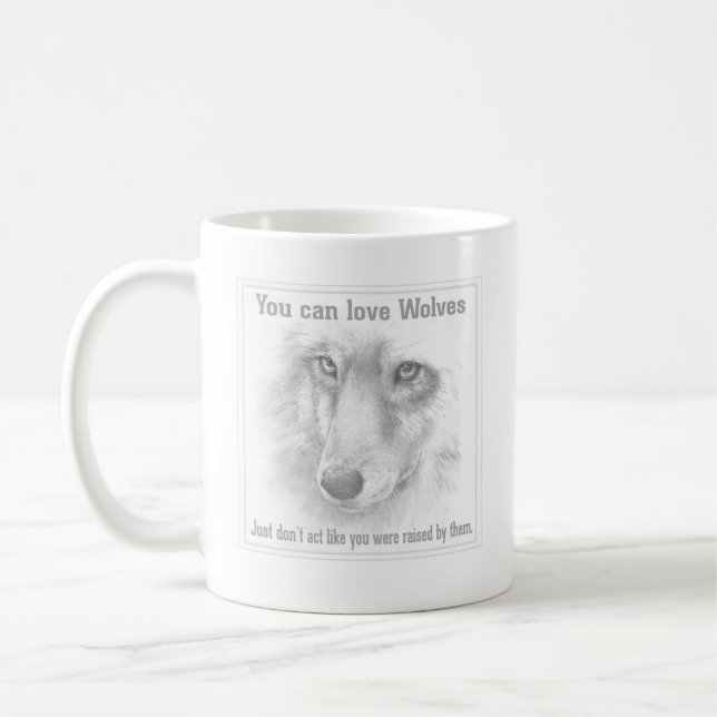 Wolf coffee mug (Left)
