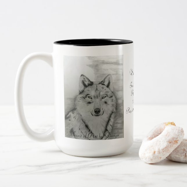 Wolf Coffee Mug (With Donut)