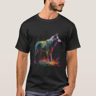 Wolf  colourful animal  animal wolf T-Shirt