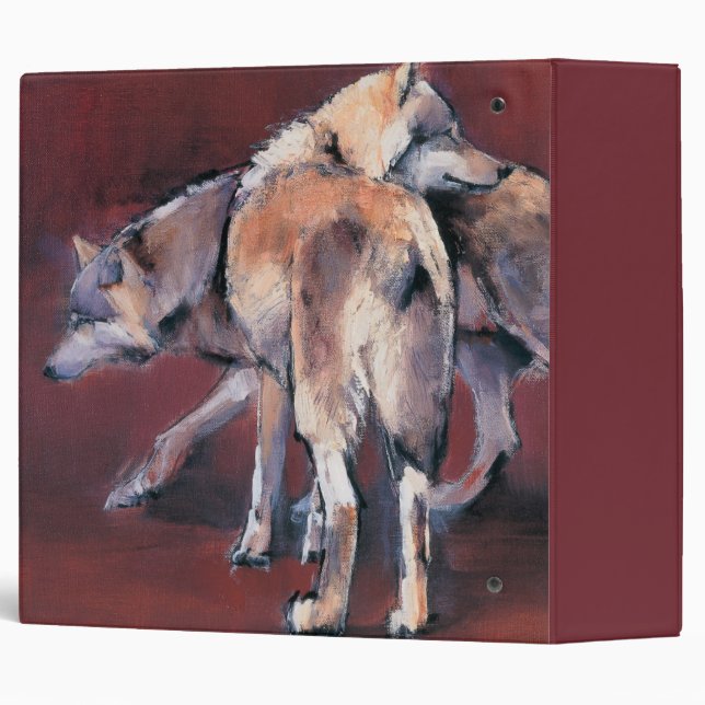 Wolf Composition 2001 3 Ring Binder (Back/Spine)