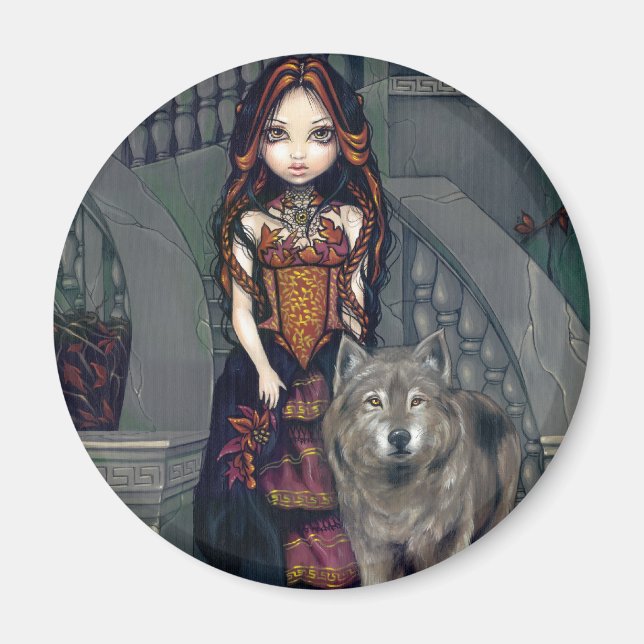 "Wolf Countess" Magnet (Front)