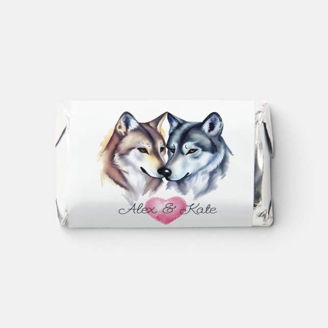 Wolf Couple Hershey's Miniatures (Front)
