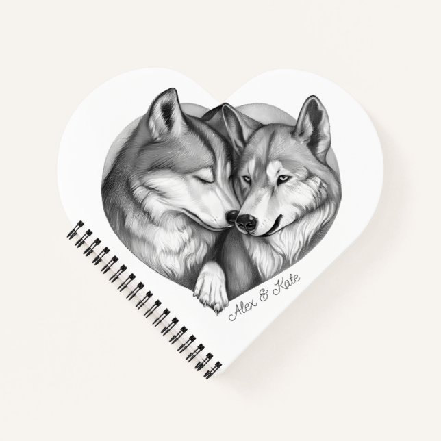 Wolf Couple Notebook (Front)