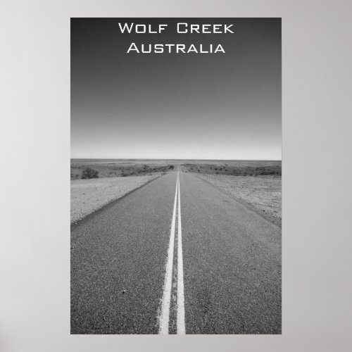 Wolf Creek Australia _ Black and White _ Poster