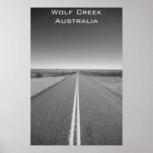 Wolf Creek Australia - Black and White - Poster (Front)