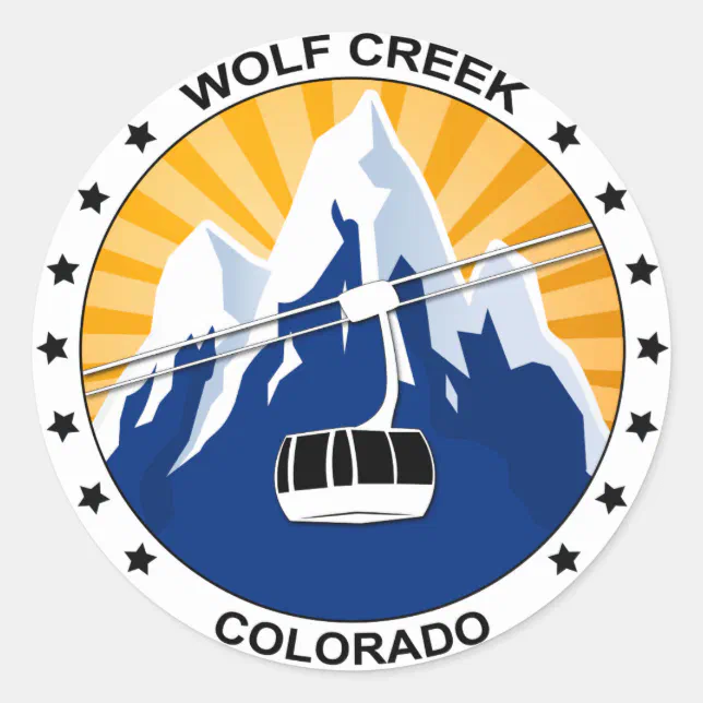 Wolf Creek Colorado Classic Round Sticker Zazzle