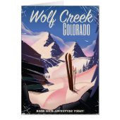 Wolf Creek Colorado Ski poster (Front)