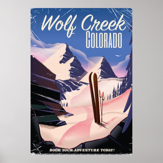 Wolf Creek Colorado Ski poster (Front)
