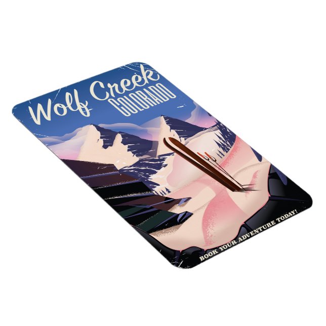 Wolf Creek Colorado Ski poster Magnet (Right Side)