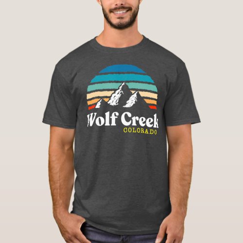 Wolf Creek Colorado   Ski Resort 1980s Retro T_Shirt