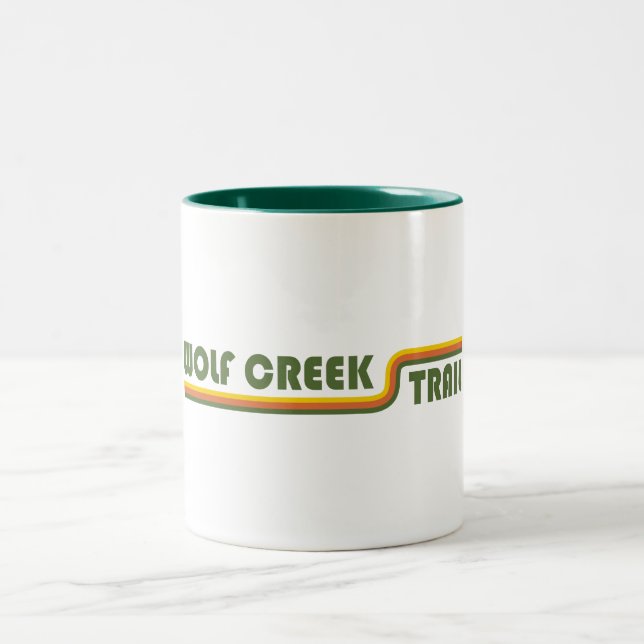 Wolf Creek Trail Dayton Ohio Two-Tone Coffee Mug (Center)