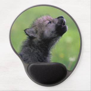 Wolf Cub Howling Gel Mouse Pad