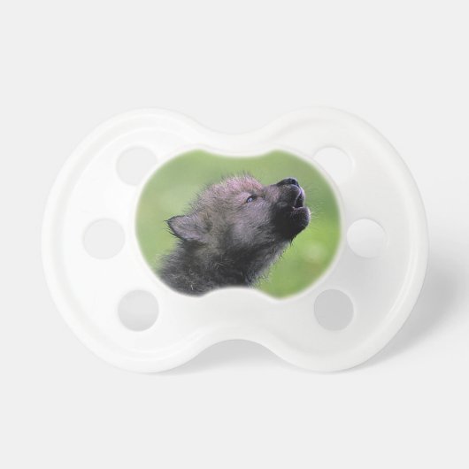 Wolf Cub Howling Pacifier (Front)