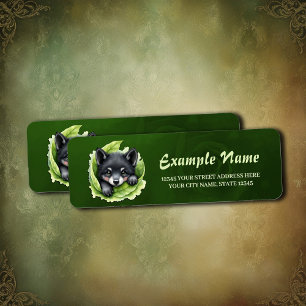 Wolf cub in the green label