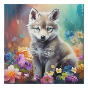 Wolf Cub Nursery Wall Art