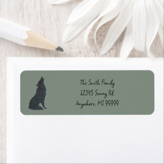Wolf custom address label