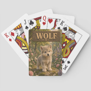 Wolf Cute Baby Storybook Nursery Animal Poker Cards