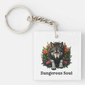 Wolf Dangerous Soul Keychain